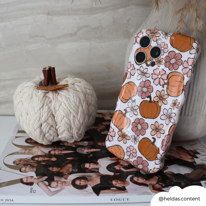 Wavy Phone Case - Pumpkin Meadow