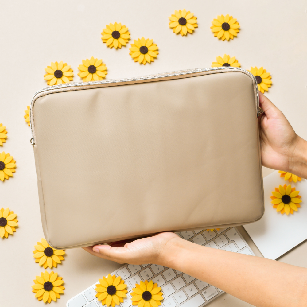 Sunflower Crochet Laptop Sleeve