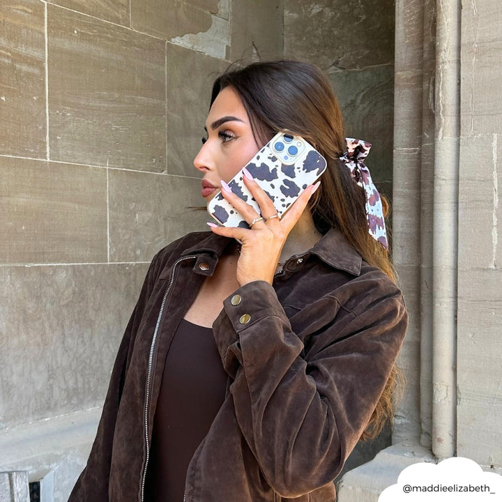 Satin Bow Scrunchie - Rodeo Cowgirl