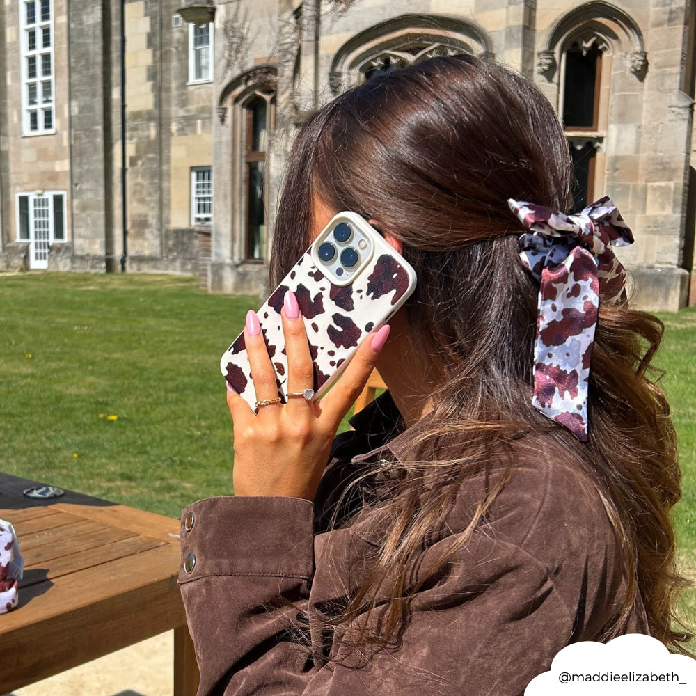 Satin Bow Scrunchie - Rodeo Cowgirl