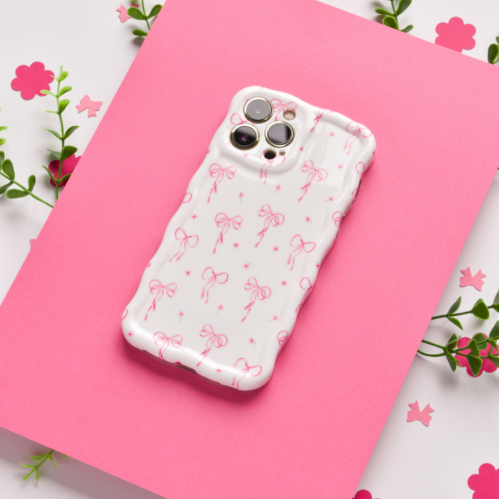 Wavy Phone Case - Dainty Bows