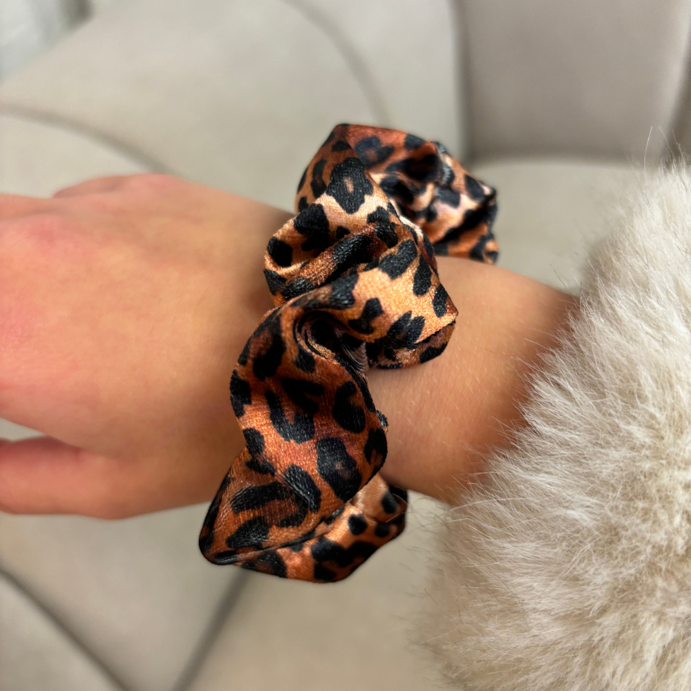 Leopard Scrunchie