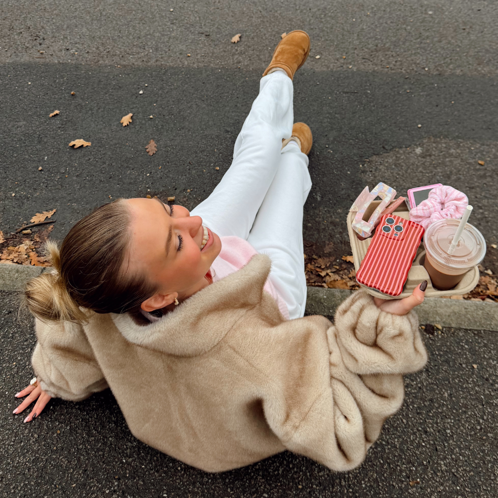 Wavy Phone Case - Mulberry Stripes