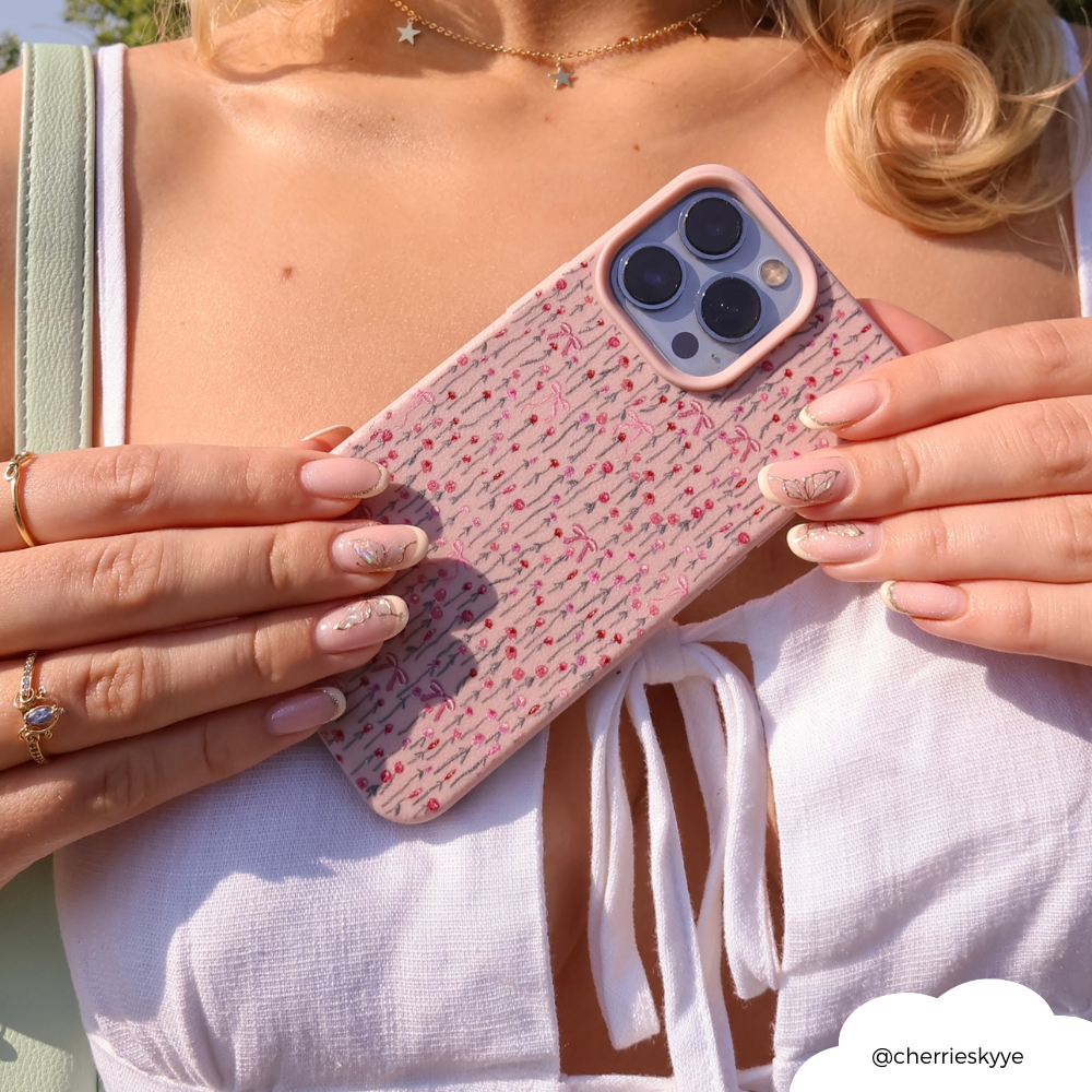 Peony Bow Phone Case