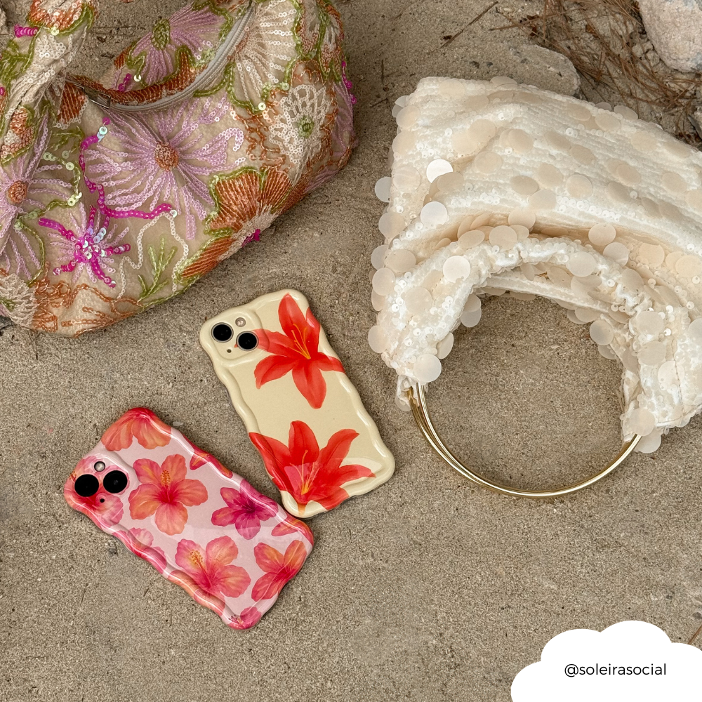Wavy Phone Case - Island Girl Pink Hibiscus