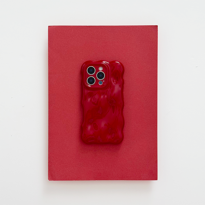 3D Bubble Phone Case - Cherry