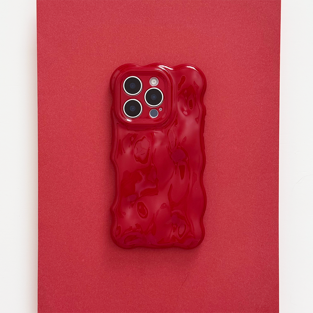 3D Bubble Phone Case - Cherry