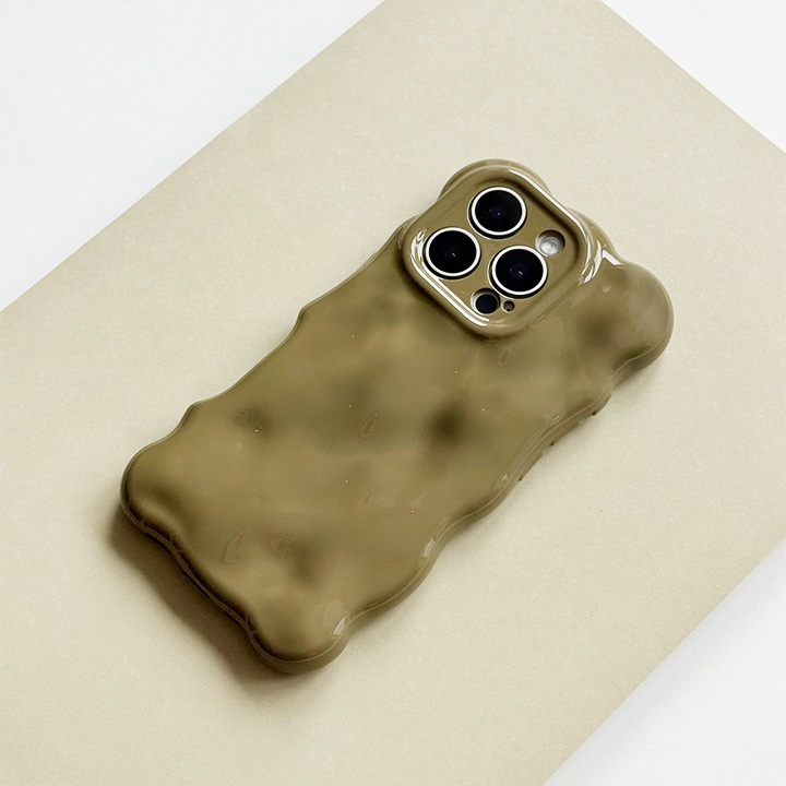 3D Bubble Phone Case - Pistachio