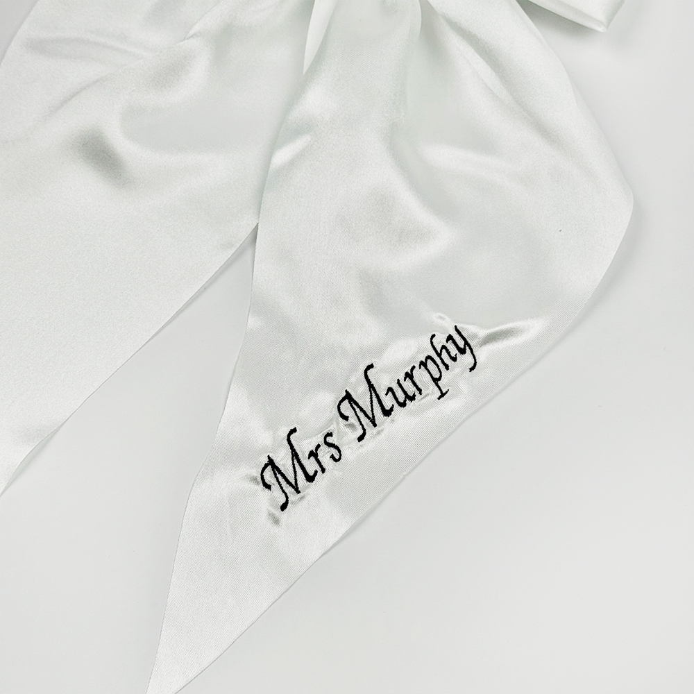 Big Bow Hair Clip - White