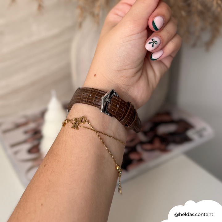 NEW - Vegan PU Croc Leather Apple Watch Strap - Chocolate