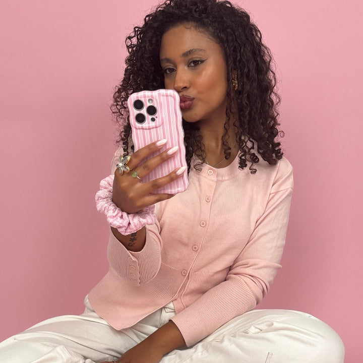 Wavy Phone Case - Powder Stripes