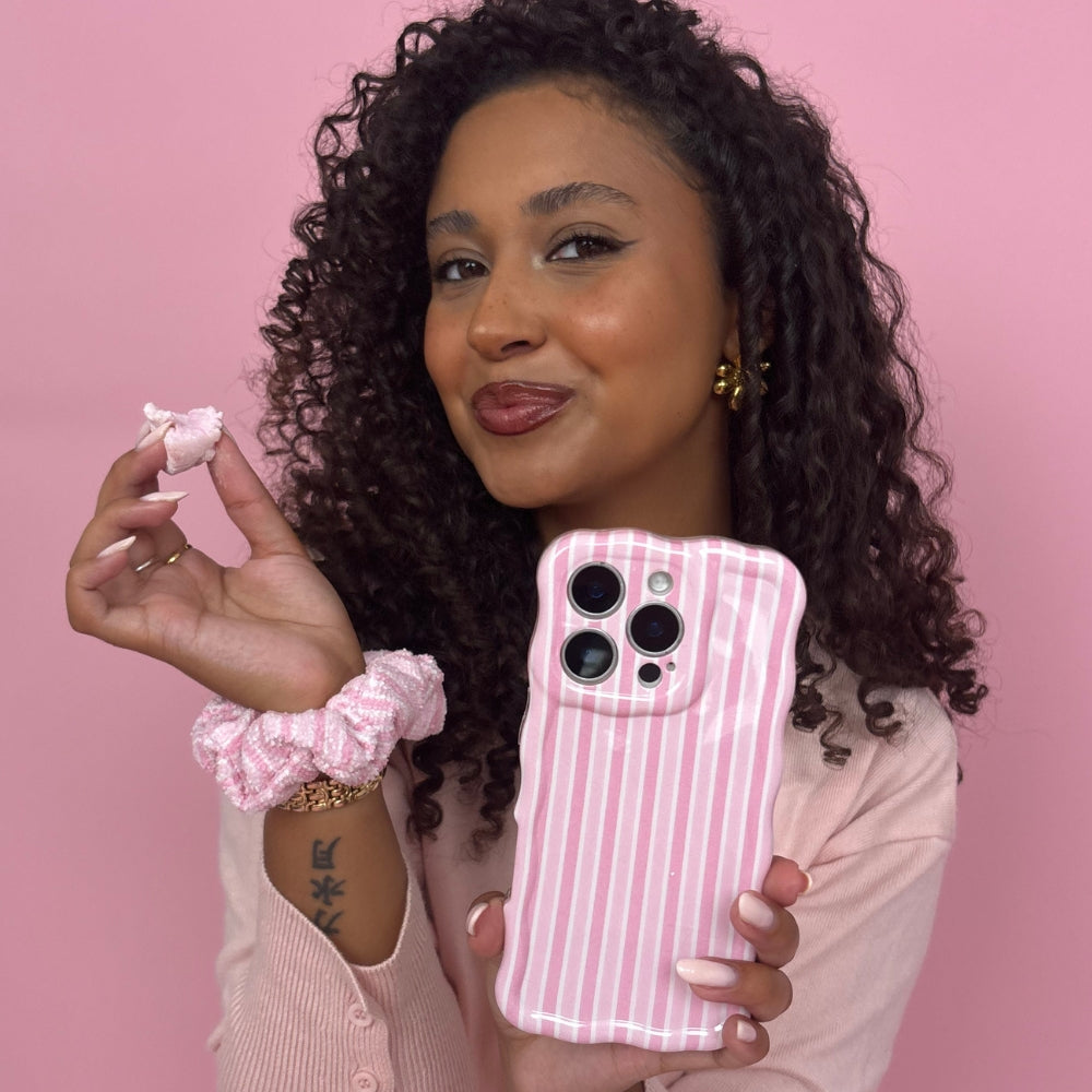 Wavy Phone Case - Powder Stripes