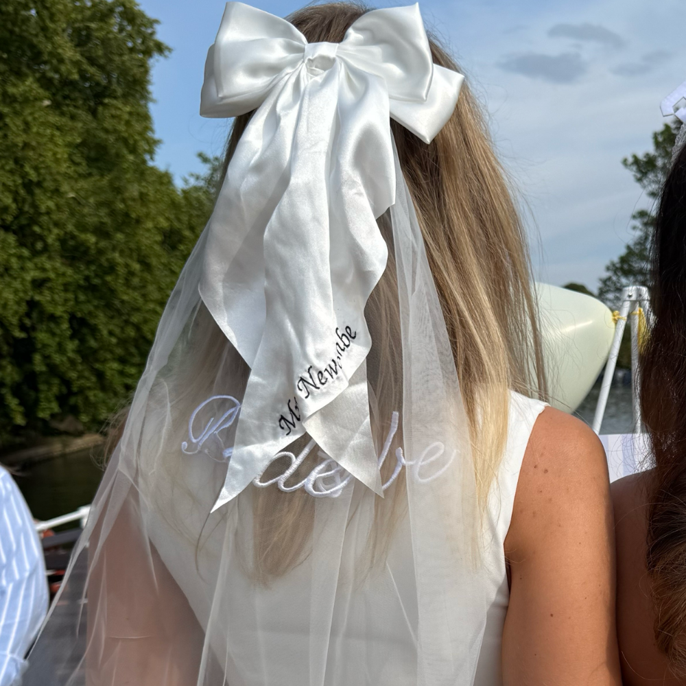 Big Bow Hair Clip - White