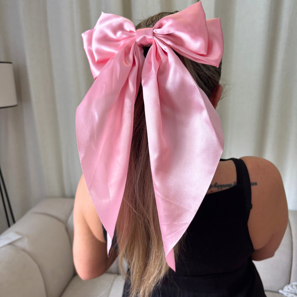 Big Bow Hair Clip - Pink