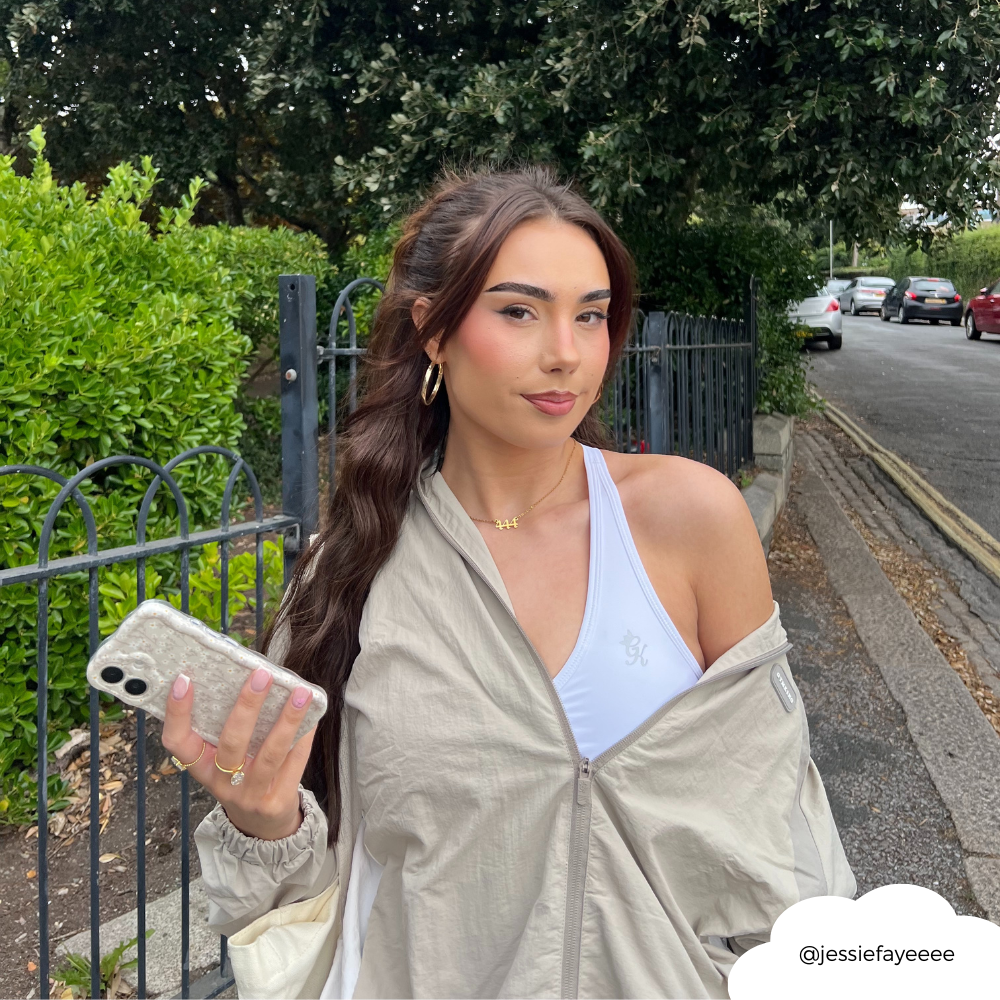 Wavy Phone Case - Nude Flowers