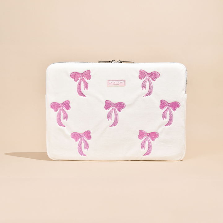 LUXE Pink Bow Laptop Sleeve