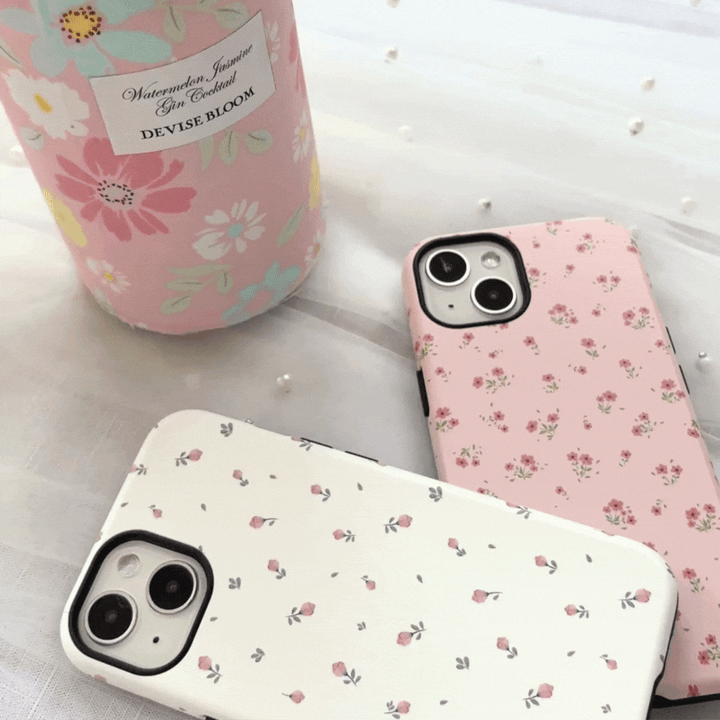 Tough Phone Case - Ditsy Floral Pink