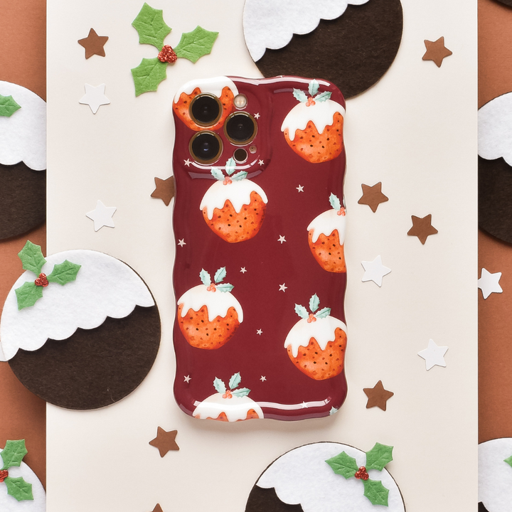 Wavy Phone Case - Christmas Pudding