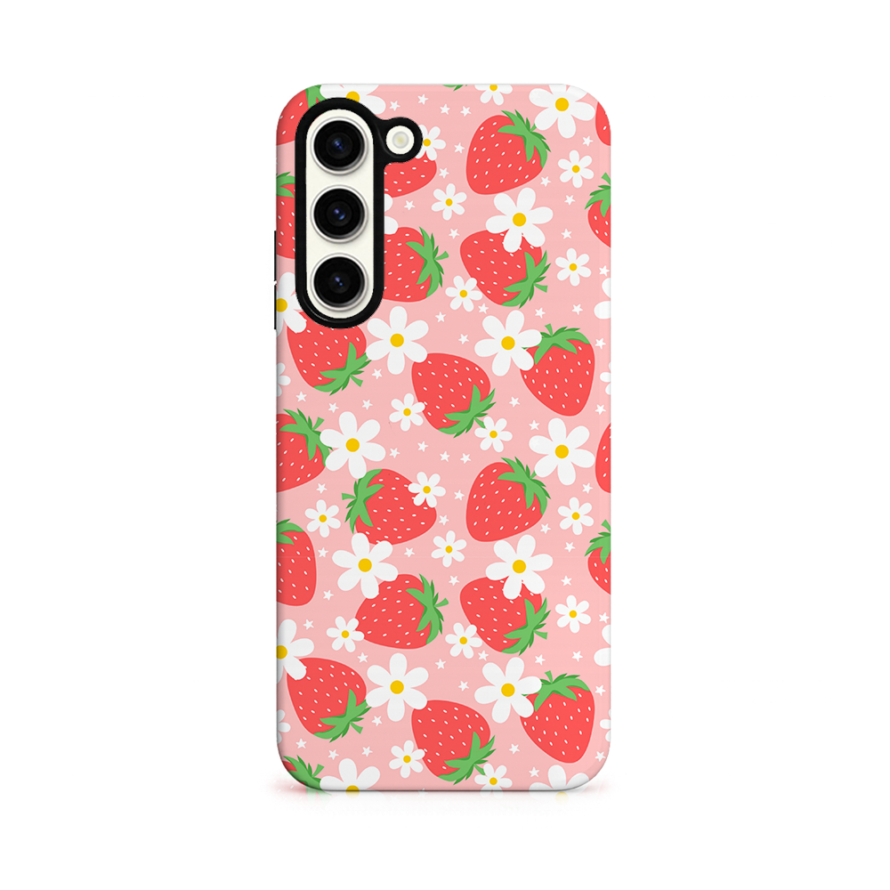 Samsung Tough Phone Case - Berry Cute Strawberry