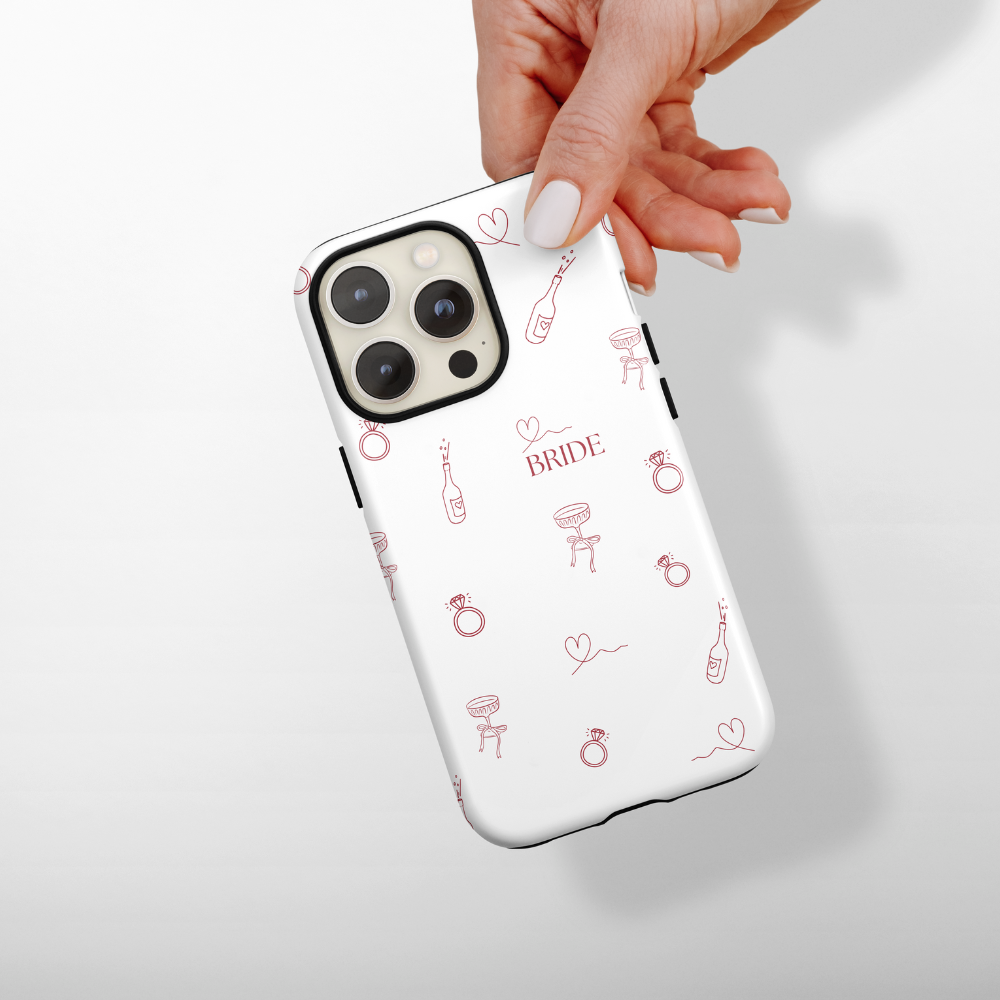 Personalised Bridal Tough Phone Case