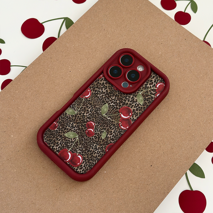 NEW - Leopard Cherries Phone Case