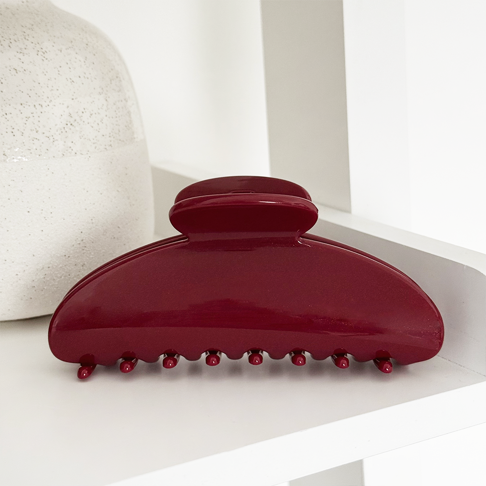 Cherry Red Claw Clip