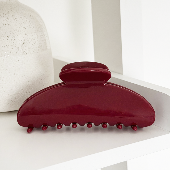 Cherry Red Claw Clip
