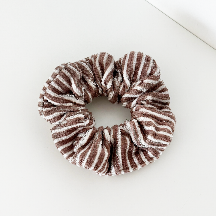 TOWEL Scrunchie - Chestnut Stripes
