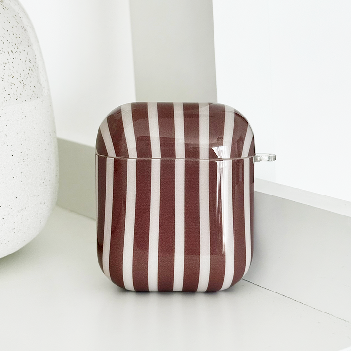Airpods Case - Chestnut Stripes