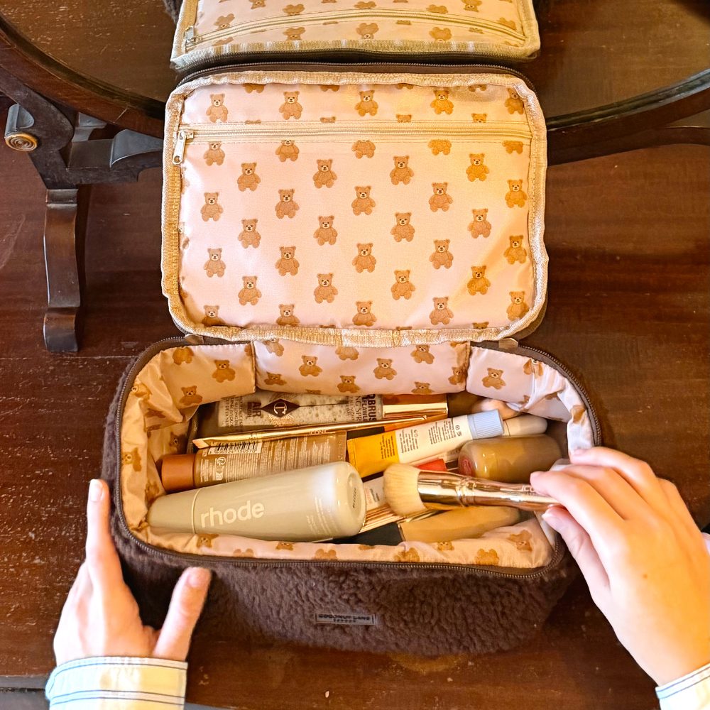Travel Vanity Case - Chocolate Teddy