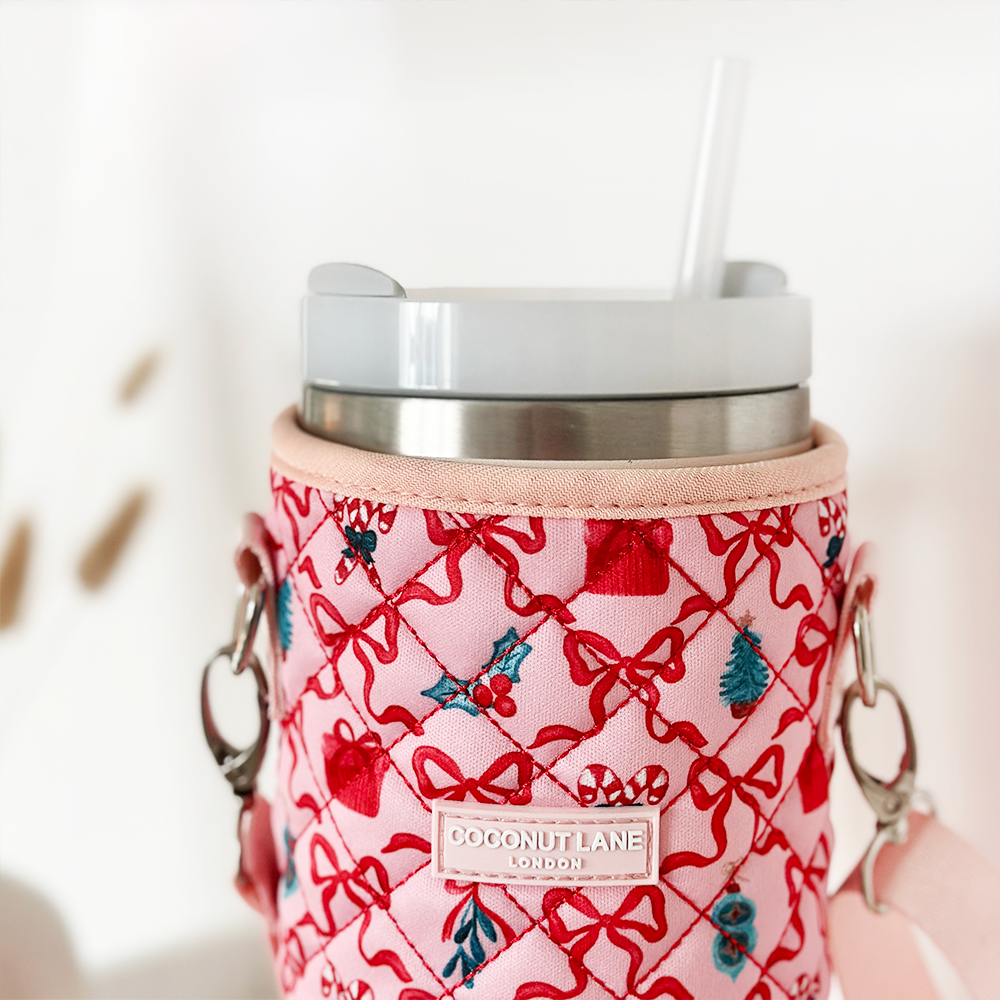 Tumbler Carry Case - Quilted Christmas Kisses