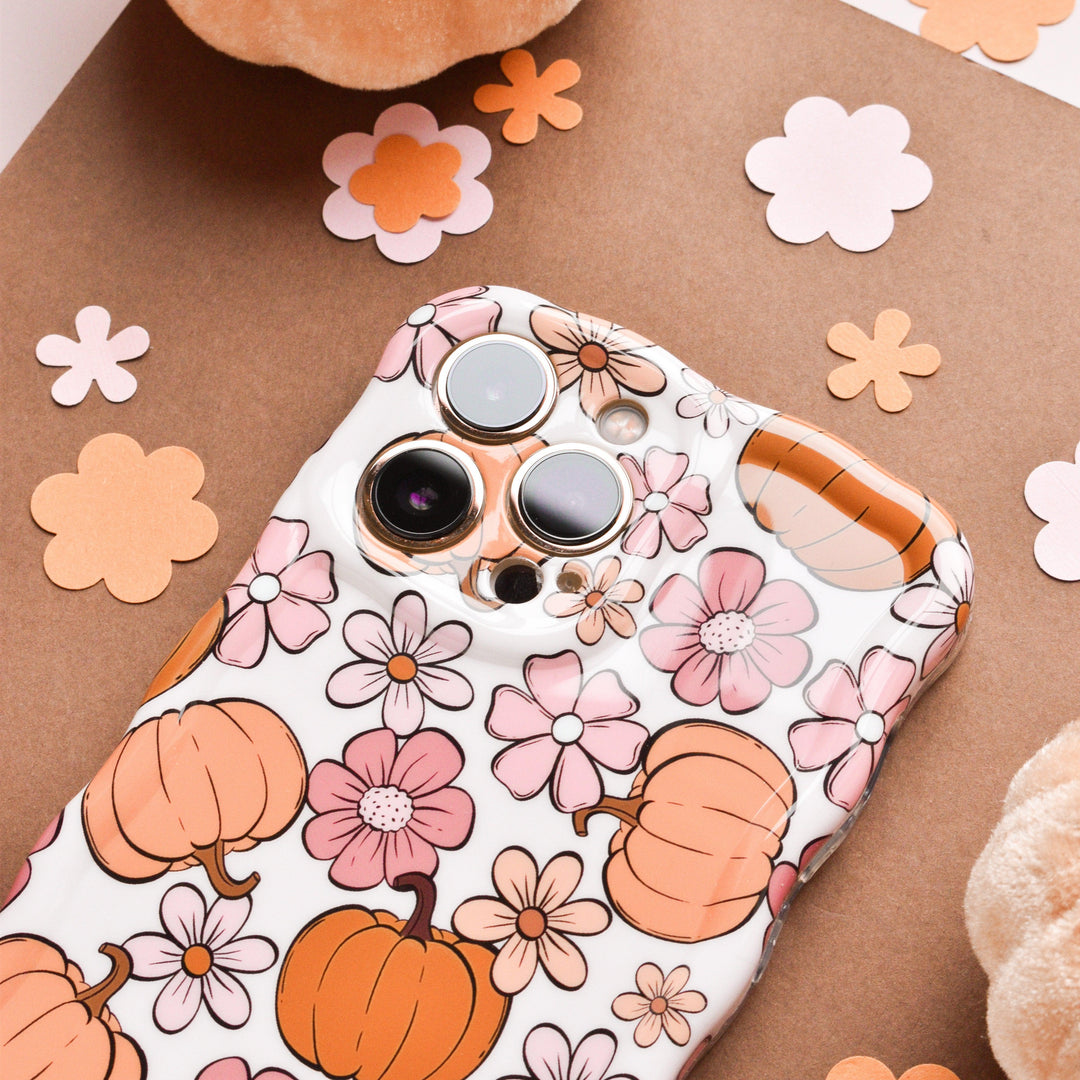 Wavy Phone Case - Pumpkin Meadow