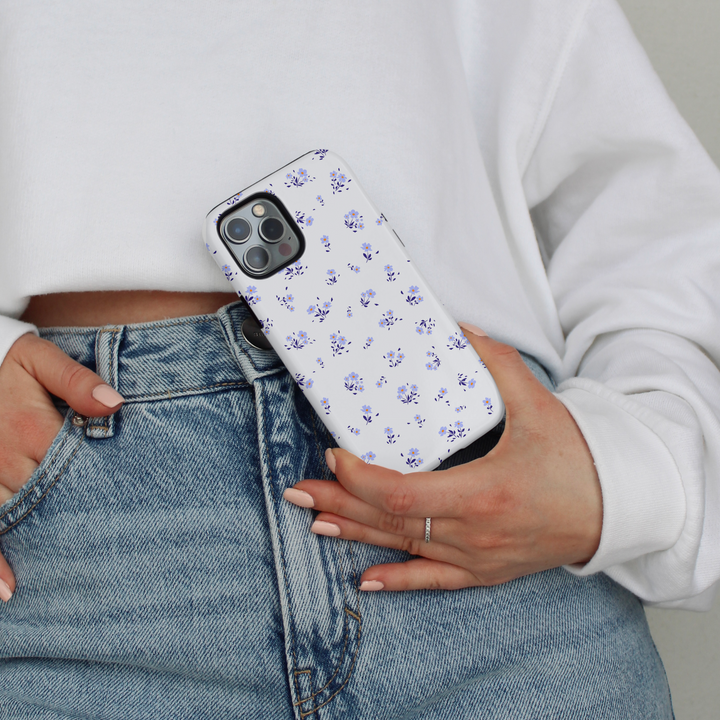 Tough MagSafe® Phone Case - Ditsy Floral Periwinkle
