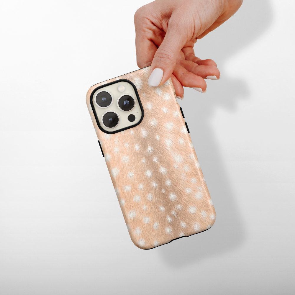 Fawn print tough phone case.
