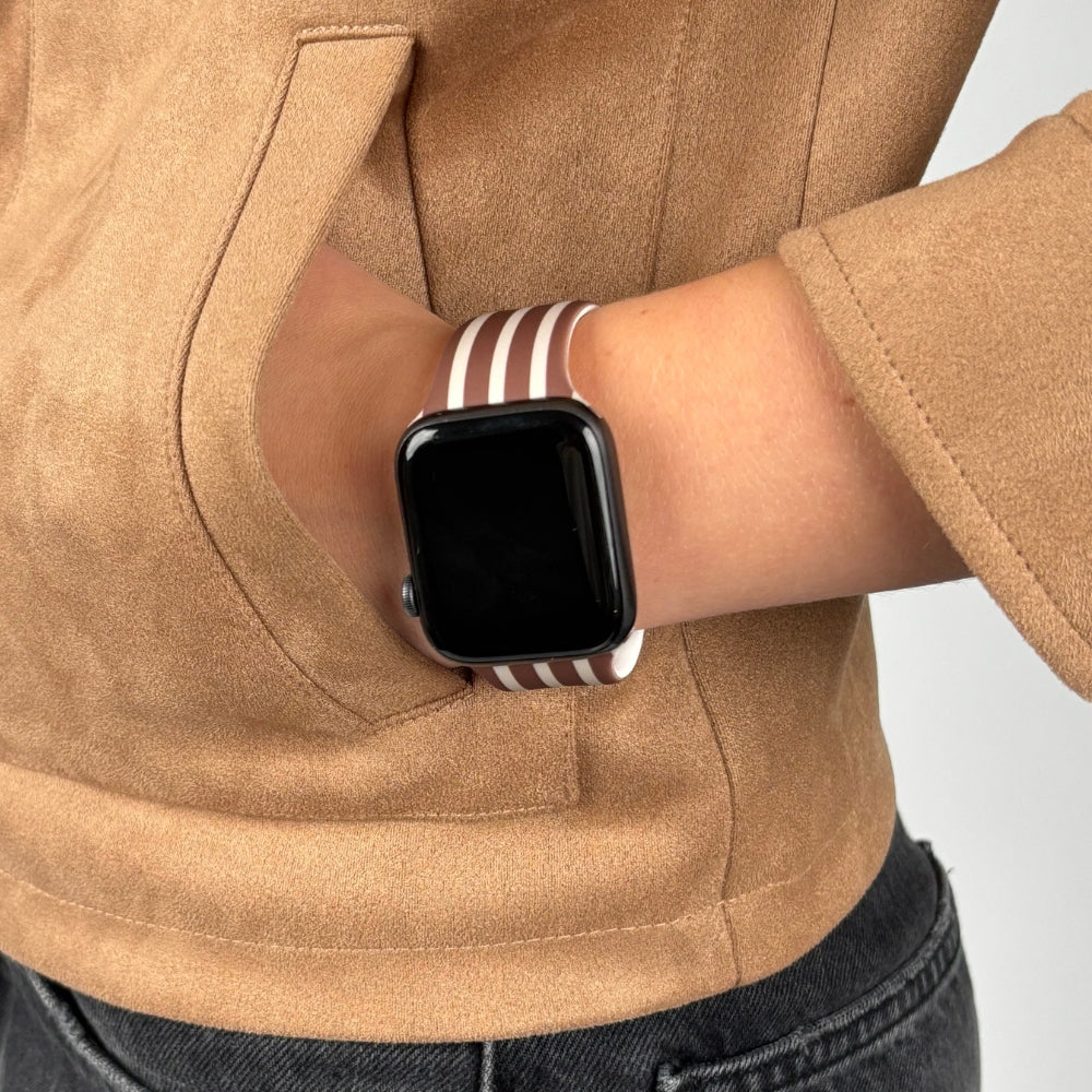 Chestnut Stripes Apple Watch Strap