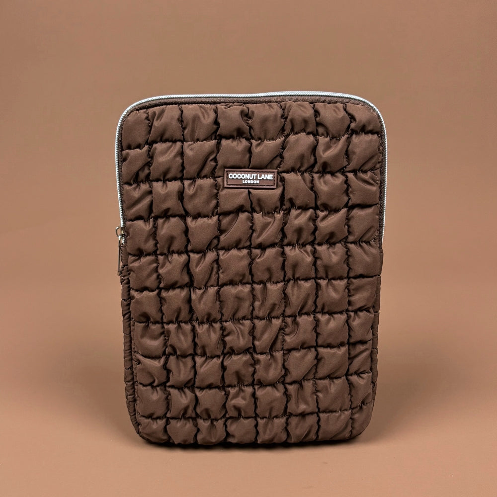 Quilted Chocolate iPad Sleeve