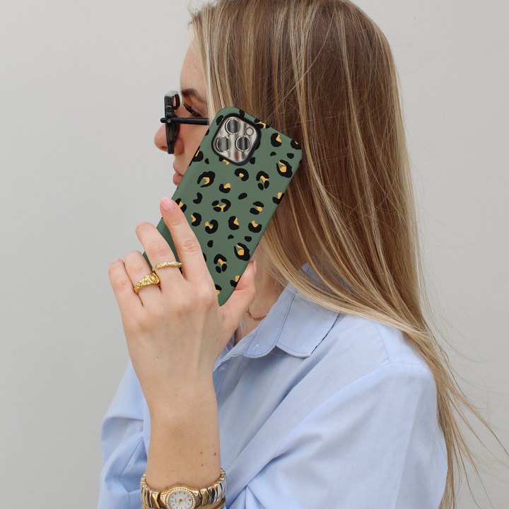 Tough Phone Case - Khaki Leopard
