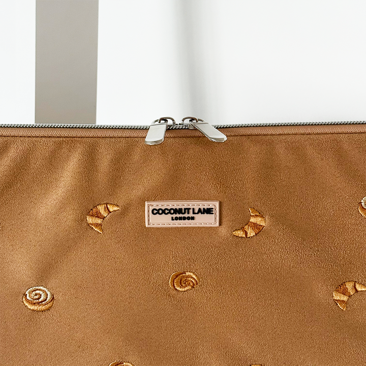 Suedette Croissant Club - Laptop Sleeve
