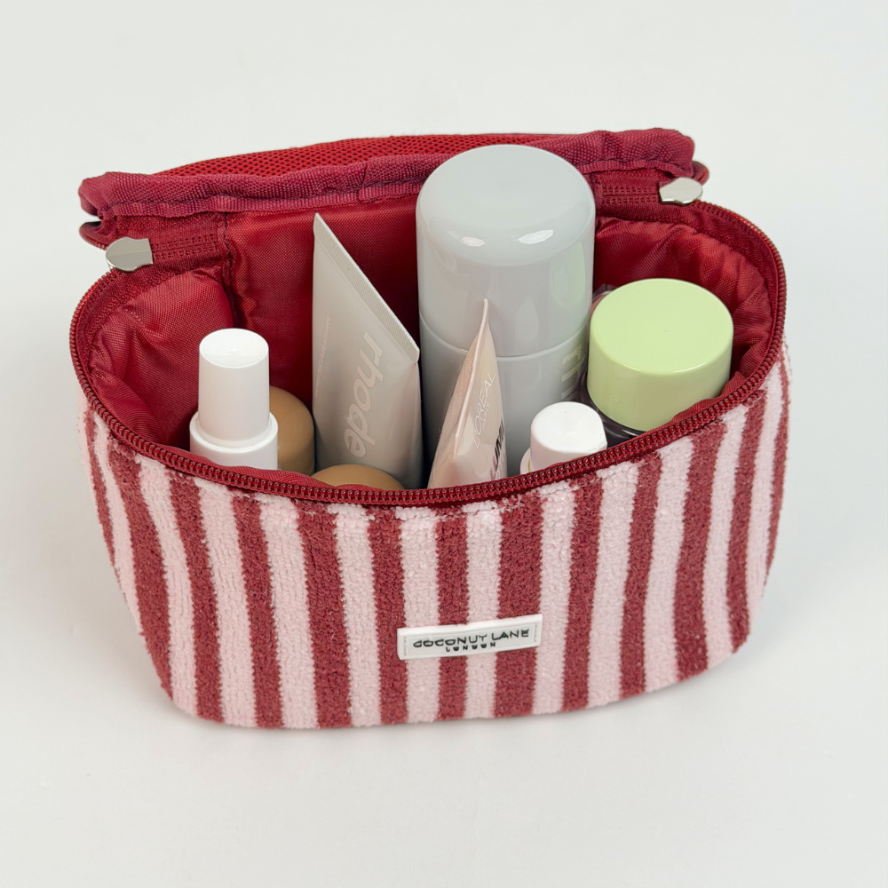 Blushberry mini vanity open with makeup inside