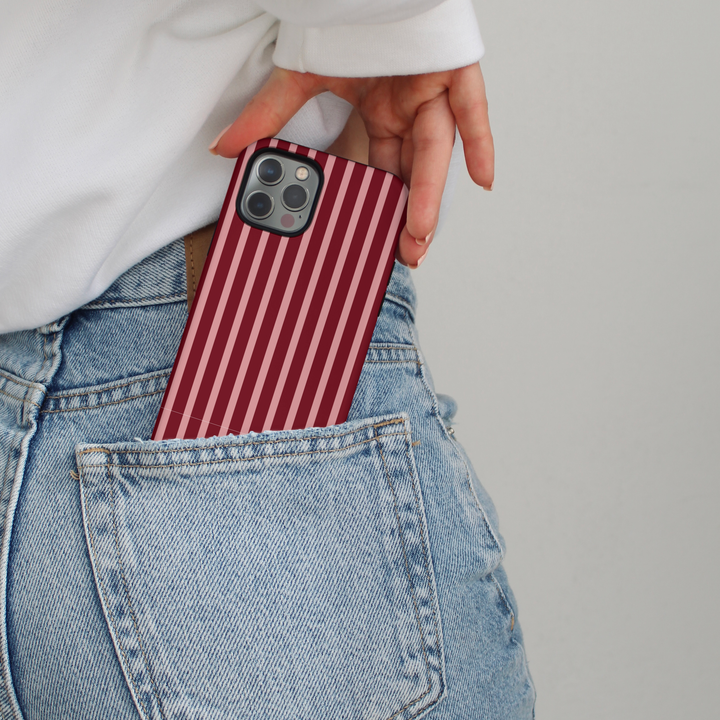 Tough Phone Case - Mulberry Stripes