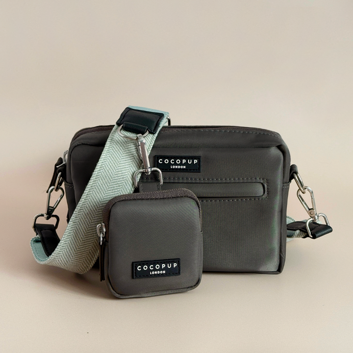 Dog Walking Mocha Bag Bundle - Sage Tweed