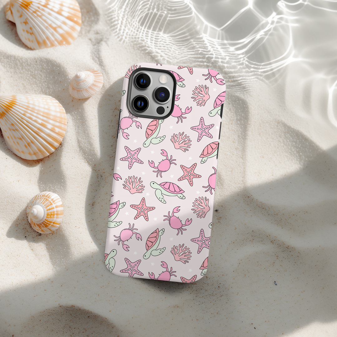 Tough MagSafe® Phone Case - Sea Life Party - Pink