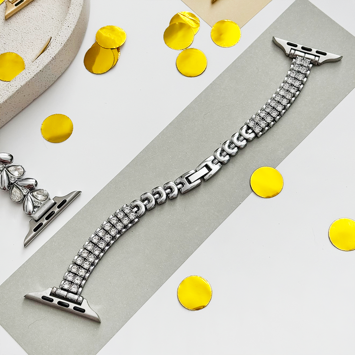 Sparkle Season Apple Watch Strap - Silver