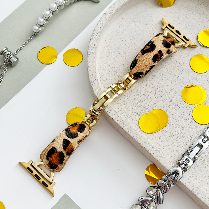 Leopard Textured Apple Watch Strap