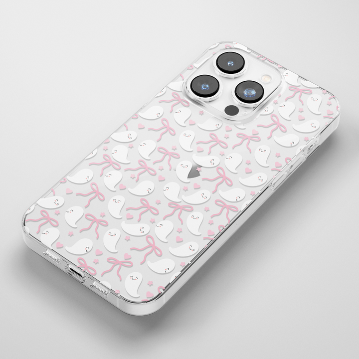 Clear Phone Case - Cute Ghosts