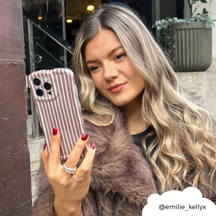 Wavy Phone Case - Chestnut Stripes