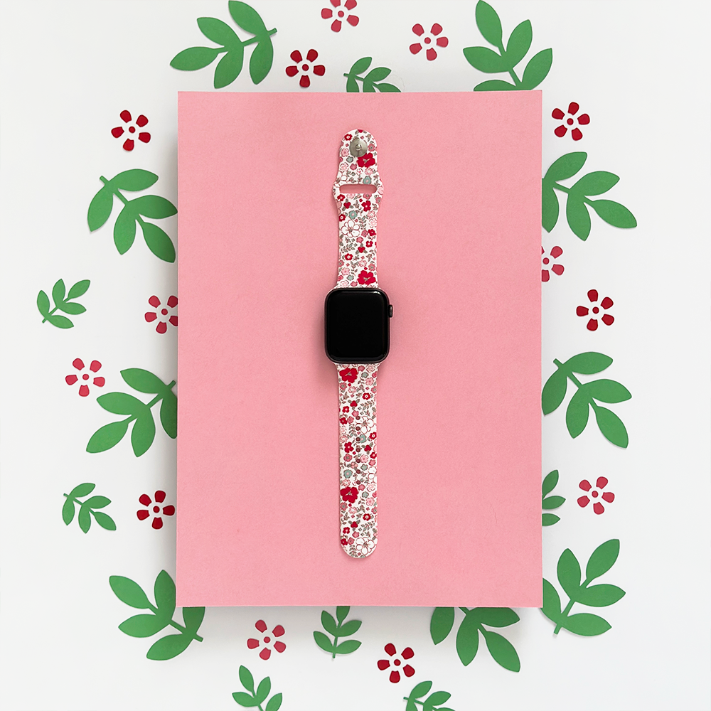 Christmas Flowers Apple Watch Strap