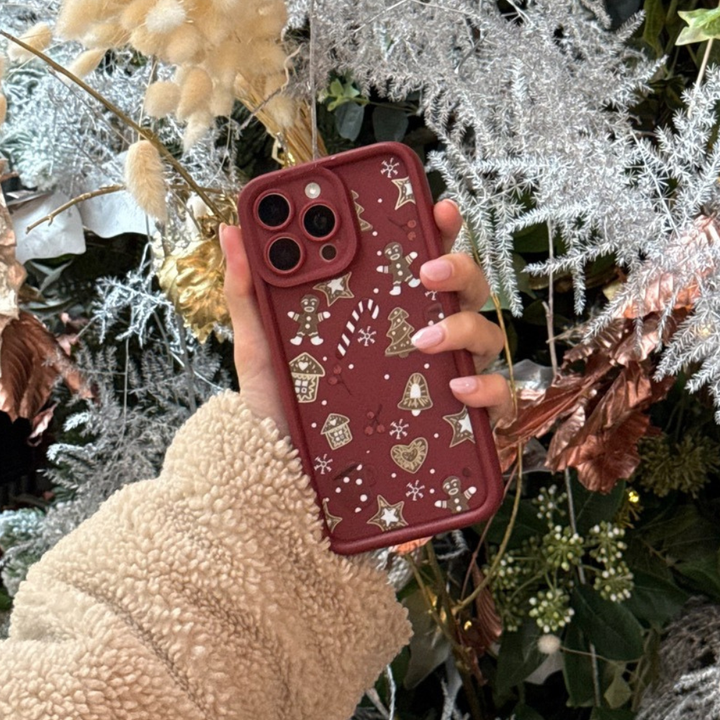 Burgundy Christmas Phone Case