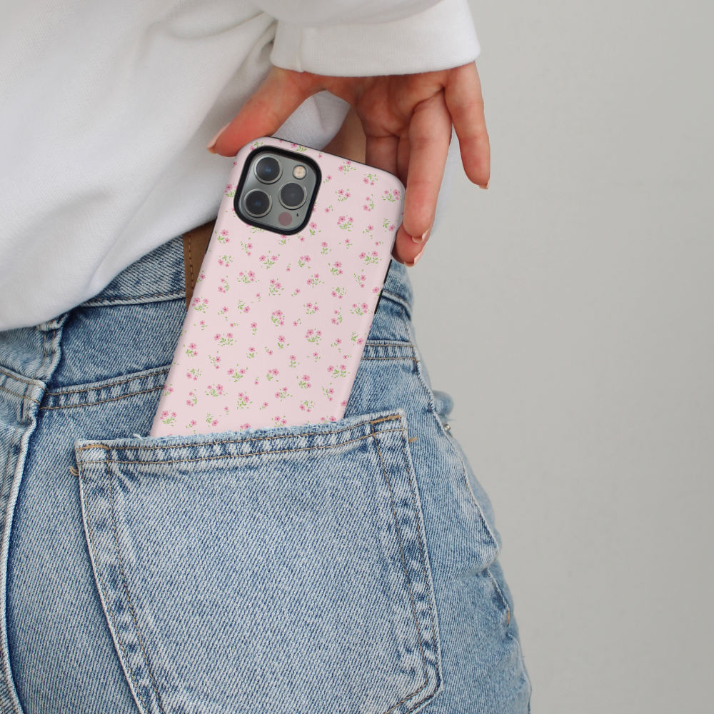 Tough Phone Case - Ditsy Floral Pink