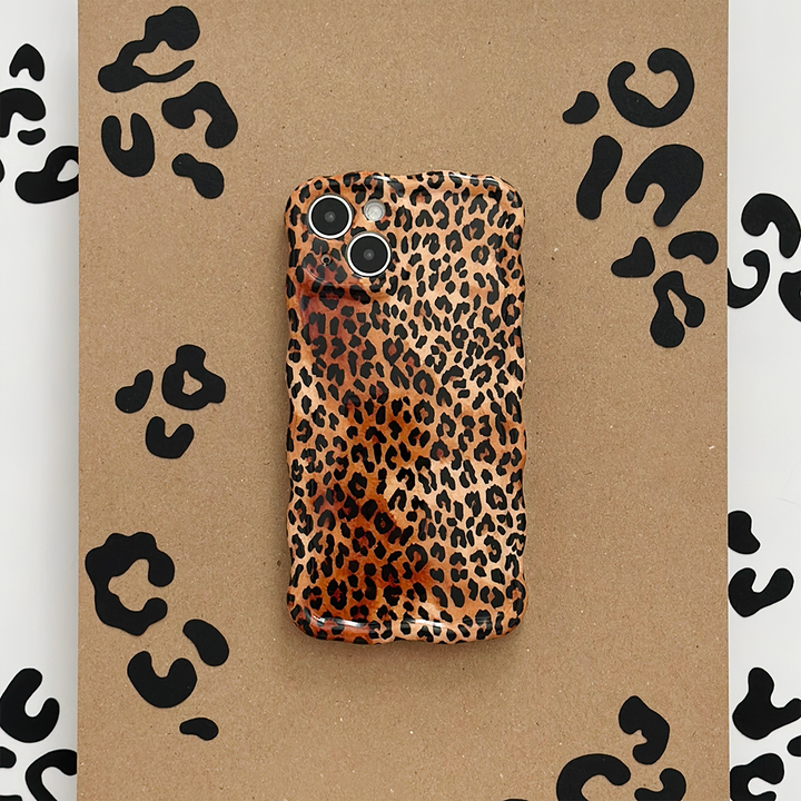 Wavy Phone Case - Leopard